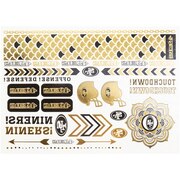 Add San Francisco 49ers Little Earth Metallic Body Tattoo Sheet To Your NFL Collection