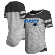 Add Carolina Panthers New Era Women's Glitter Gel T-Shirt – Black To Your NFL Collection