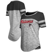 Add Atlanta Falcons New Era Women's Glitter Gel T-Shirt – Black To Your NFL Collection