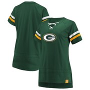 Add Green Bay Packers Fanatics Branded Women's Draft Me Lace Up T-Shirt - Green/Gold To Your NFL Collection