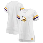 Add Minnesota Vikings Fanatics Branded Women's Draft Me Lace Up T-Shirt - White/Purple To Your NFL Collection