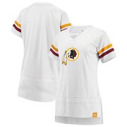 Add Washington Redskins Fanatics Branded Women's Draft Me Lace Up T-Shirt - White/Burgundy To Your NFL Collection