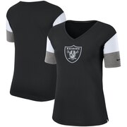 Add Oakland Raiders Nike Women's Breathe Performance V-Neck T-Shirt – Black To Your NFL Collection