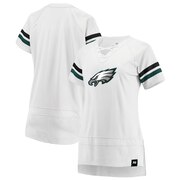 Add Philadelphia Eagles Fanatics Branded Women's Draft Me Lace Up T-Shirt - White/Midnight Green To Your NFL Collection