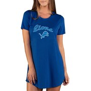 Add Detroit Lions Concepts Sport Women's Marathon Knit Nightshirt - Royal To Your NFL Collection