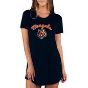 Add Cincinnati Bengals Concepts Sport Women's Marathon Knit Nightshirt - Black To Your NFL Collection