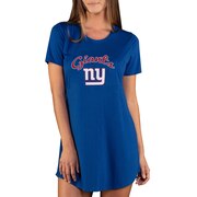 Add New York Giants Concepts Sport Women's Marathon Knit Nightshirt - Royal To Your NFL Collection