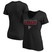 Add Atlanta Falcons Fanatics Branded Women's Two-Tone V-Neck T-Shirt – Black To Your NFL Collection