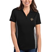 Add New Orleans Saints Antigua Women's Venture Polo – Black To Your NFL Collection