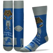 Add Detroit Lions For Bare Feet Youth Mascot Flag Crew Socks To Your NFL Collection