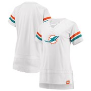 Add Miami Dolphins Fanatics Branded Women's Draft Me Lace Up T-Shirt - White/Orange To Your NFL Collection