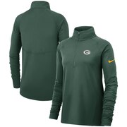 Add Green Bay Packers Nike Women's Performance Half-Zip Core Jacket - Green To Your NFL Collection