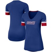 Add New York Giants Nike Women's Performance Fan V-Neck T-Shirt - Blue/Red To Your NFL Collection