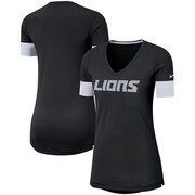 Add Detroit Lions Nike Women's Performance Fan V-Neck T-Shirt - Black/White To Your NFL Collection