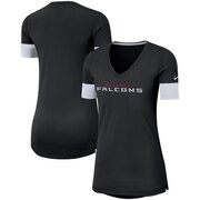 Add Atlanta Falcons Nike Women's Performance Fan V-Neck T-Shirt - Black/White To Your NFL Collection