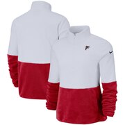 Add Atlanta Falcons Nike Women's Therma Fleece Half-Zip Pullover Jacket - White To Your NFL Collection