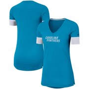 Add Carolina Panthers Nike Women's Performance Fan V-Neck T-Shirt - Blue/White To Your NFL Collection