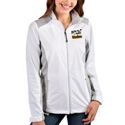 Add Pittsburgh Steelers Antigua Women's NFL 100 Revolve Full-Zip Jacket - White/Heather Gray To Your NFL Collection