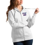 Add New York Giants Antigua Women's NFL 100 Victory Full-Zip Hoodie - White To Your NFL Collection