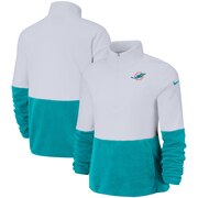 Add Miami Dolphins Nike Women's Therma Fleece Half-Zip Pullover Jacket - White To Your NFL Collection