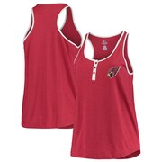 Add Arizona Cardinals Majestic Women's Plus Size Contrast Piping Tank – Red To Your NFL Collection