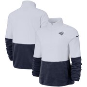 Add Los Angeles Rams Nike Women's Therma Fleece Half-Zip Pullover Jacket - White To Your NFL Collection