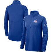 Add New York Giants Nike Women's Performance Half-Zip Core Jacket - Royal To Your NFL Collection