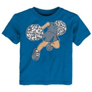 Add Detroit Lions Girls Toddler Pom Pom Cheer T-Shirt – Light Blue To Your NFL Collection