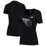 Add Tennessee Titans G-III 4Her by Carl Banks Women's NFL 100th Season Fair Catch V-Neck T-Shirt - Black To Your NFL Collection