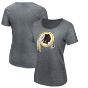 Add Washington Redskins Majestic Women's Showtime Game Tradition T-Shirt - Heathered Gray To Your NFL Collection