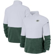 Add Green Bay Packers Nike Women's Therma Fleece Half-Zip Pullover Jacket - White To Your NFL Collection