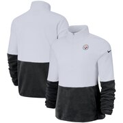 Order Pittsburgh Steelers Nike Women's Therma Fleece Half-Zip Pullover Jacket - White at low prices.