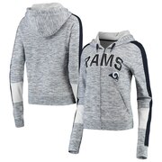 Add Los Angeles Rams New Era Women's Athletic Space Dye French Terry Full-Zip Hoodie - Navy To Your NFL Collection