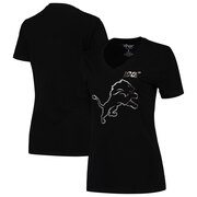 Add Detroit Lions G-III 4Her by Carl Banks Women's NFL 100th Season Fair Catch V-Neck T-Shirt - Black To Your NFL Collection