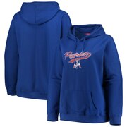 Add New England Patriots Mitchell & Ness Women's Plus Size Winning Team Pullover Hoodie – Royal To Your NFL Collection