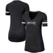 Add Philadelphia Eagles Nike Women's Performance Fan V-Neck T-Shirt - Black/White To Your NFL Collection