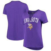 Add Minnesota Vikings New Era Women's Athletic Lace-Up T-Shirt - Purple To Your NFL Collection