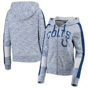 Add Indianapolis Colts New Era Women's Athletic Space Dye French Terry Full-Zip Hoodie - Royal To Your NFL Collection