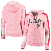 Add Atlanta Falcons New Era Women's Athletic Space Dye French Terry Full-Zip Hoodie - Red To Your NFL Collection