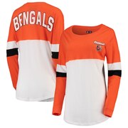 Add Cincinnati Bengals New Era Women's Athletic Varsity Long Sleeve T-Shirt - Orange/White To Your NFL Collection