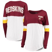 Add Washington Redskins New Era Women's Athletic Varsity Long Sleeve T-Shirt - Burgundy/White To Your NFL Collection