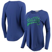 Add Seattle Seahawks Junk Food Women's Super Soft Thermal Long Sleeve T-Shirt - Royal To Your NFL Collection