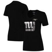 Add New York Giants G-III 4Her by Carl Banks Women's NFL 100th Season Fair Catch V-Neck T-Shirt - Black To Your NFL Collection