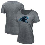 Add Carolina Panthers Majestic Women's Showtime Game Tradition T-Shirt - Heathered Gray To Your NFL Collection