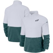 Add Philadelphia Eagles Nike Women's Therma Fleece Half-Zip Pullover Jacket - White To Your NFL Collection