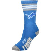 Add Detroit Lions For Bare Feet Women's 4-Stripe Deuce Crew Socks To Your NFL Collection