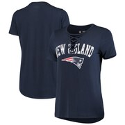 Add New England Patriots New Era Women's Athletic Lace-Up T-Shirt - Navy To Your NFL Collection