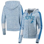 Add Detroit Lions New Era Women's Athletic Space Dye French Terry Full-Zip Hoodie - Blue To Your NFL Collection