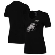 Add Philadelphia Eagles G-III 4Her by Carl Banks Women's NFL 100th Season Fair Catch V-Neck T-Shirt - Black To Your NFL Collection