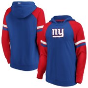 Add New York Giants Fanatics Branded Women's Best In Stock Pullover Hoodie – Royal/Red To Your NFL Collection